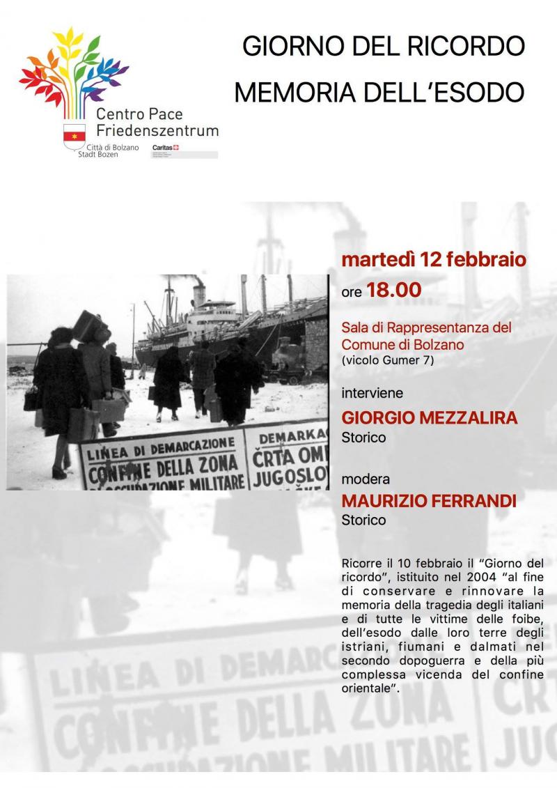 Locandina incontro con Giovanni Mezzalira e Maurizio Ferrandi